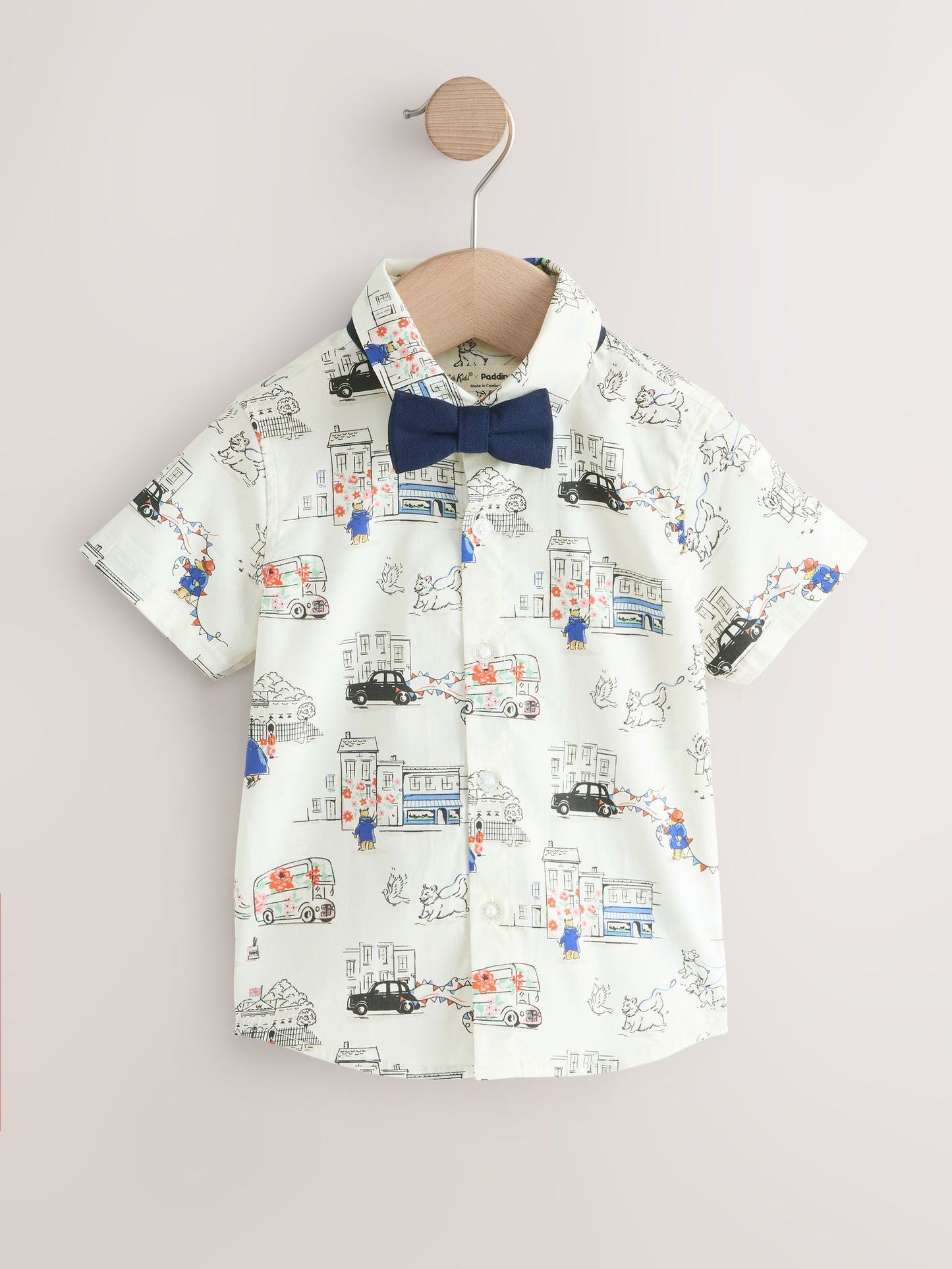 Blue/White Paddington Cath Kidston Shirt, Braces, Short & Bow Tie Set (3mths-7yrs) image 4