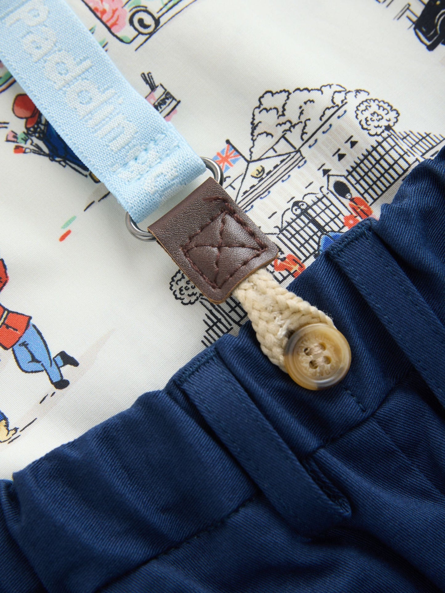 Blue/White Paddington Cath Kidston Shirt, Braces, Short & Bow Tie Set (3mths-7yrs) image 6
