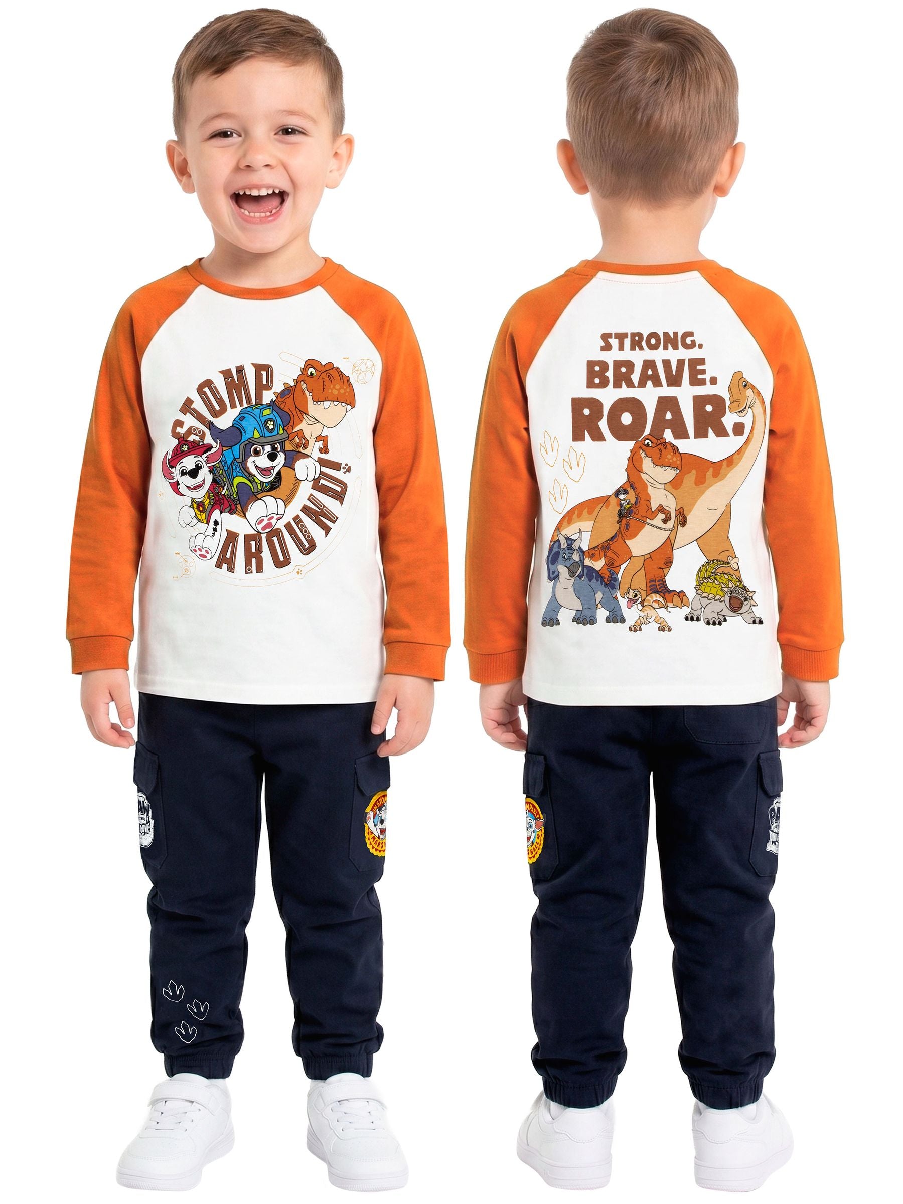 Dsiney Kidz - Character Orange PAW Patrol Long Sleeve T-Shirt And Joggers Set image 2