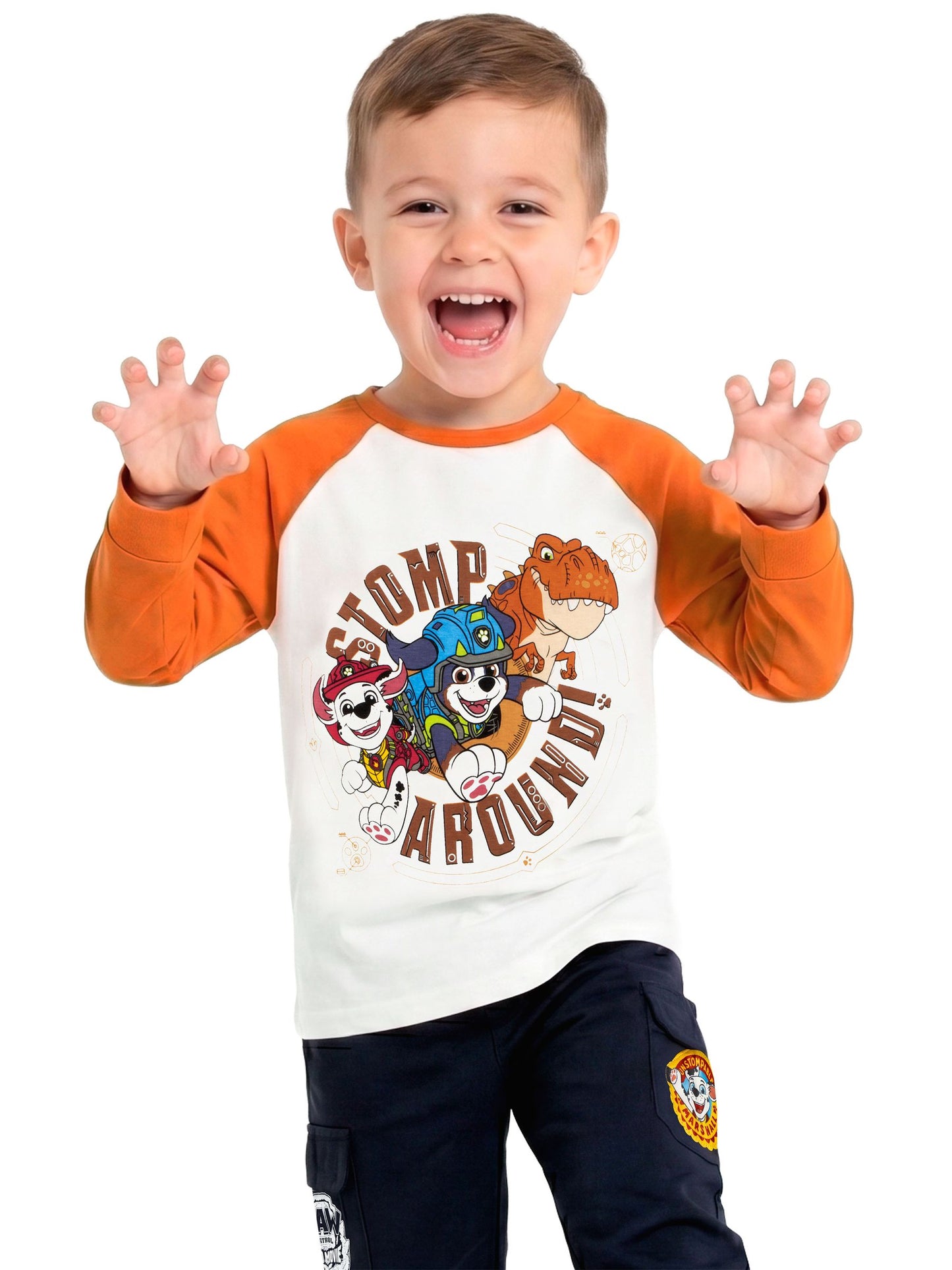 Dsiney Kidz - Character Orange PAW Patrol Long Sleeve T-Shirt And Joggers Set image 3