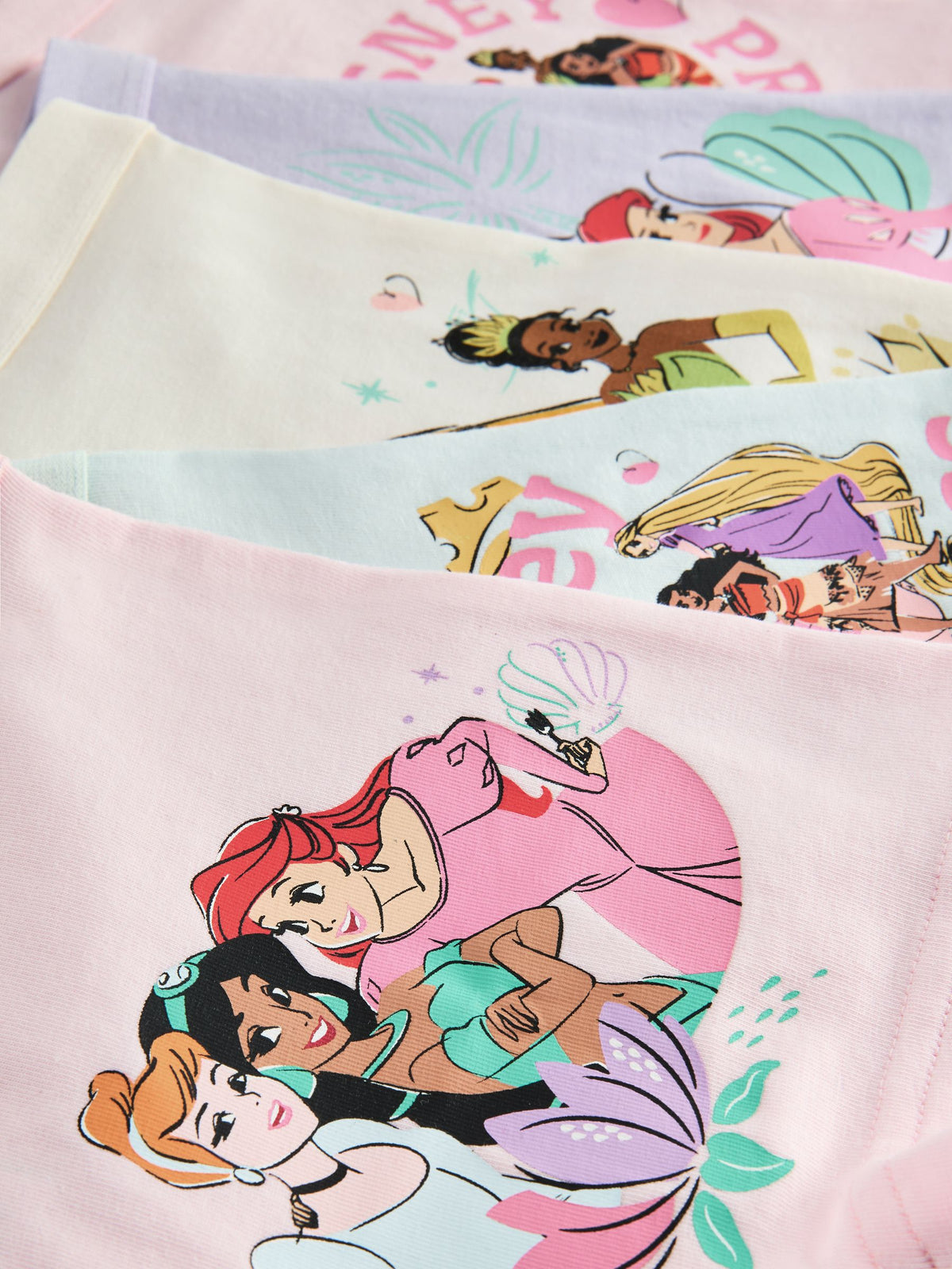 Pink/Purple Disney Princesses Shorts Briefs 5 Pack (2-12yrs) - image 9