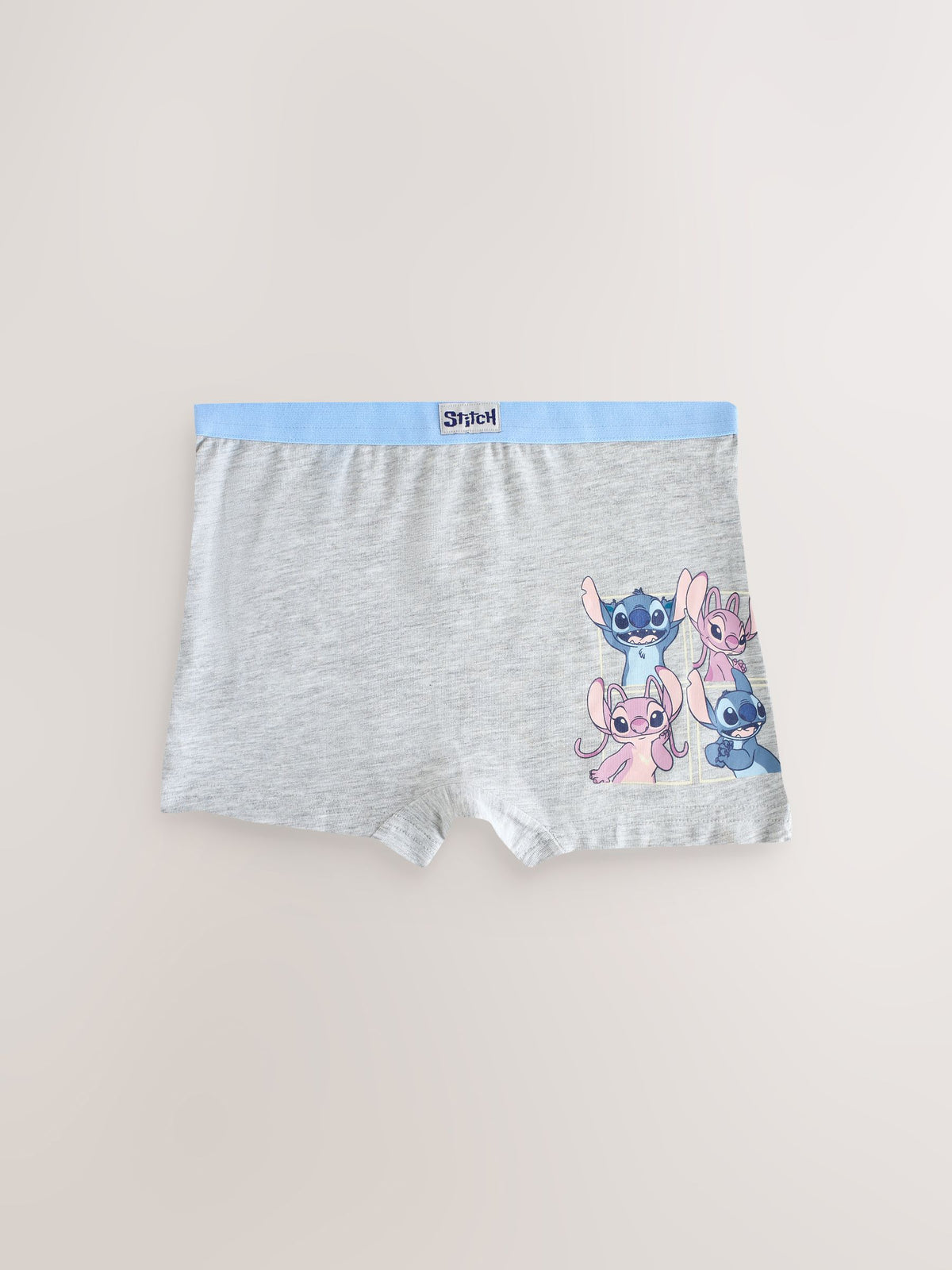 Pink/Blue Disney Stitch and Angel Shorts 5 Pack (2-16yrs) - image 4