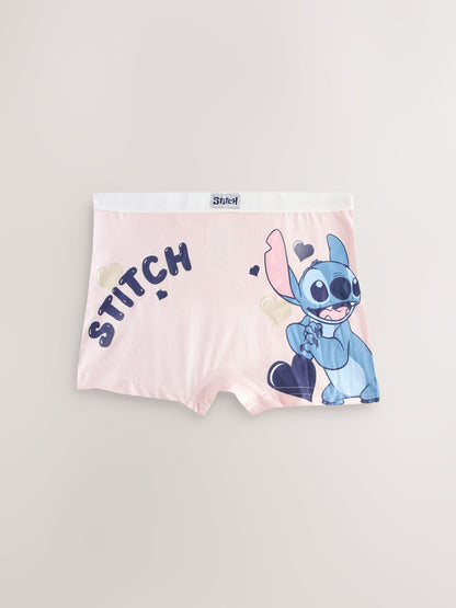 Pink/Blue Disney Stitch and Angel Shorts 5 Pack (2-16yrs) - image 5