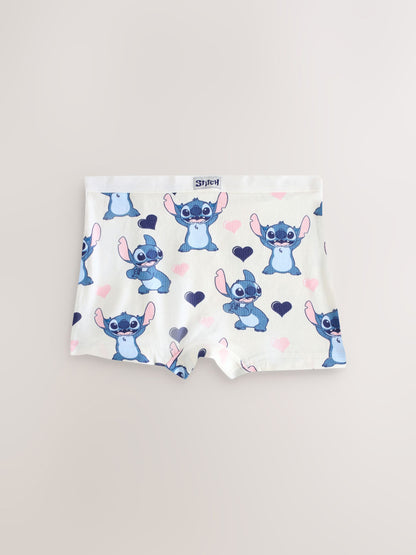 Pink/Blue Disney Stitch and Angel Shorts 5 Pack (2-16yrs) - image 7