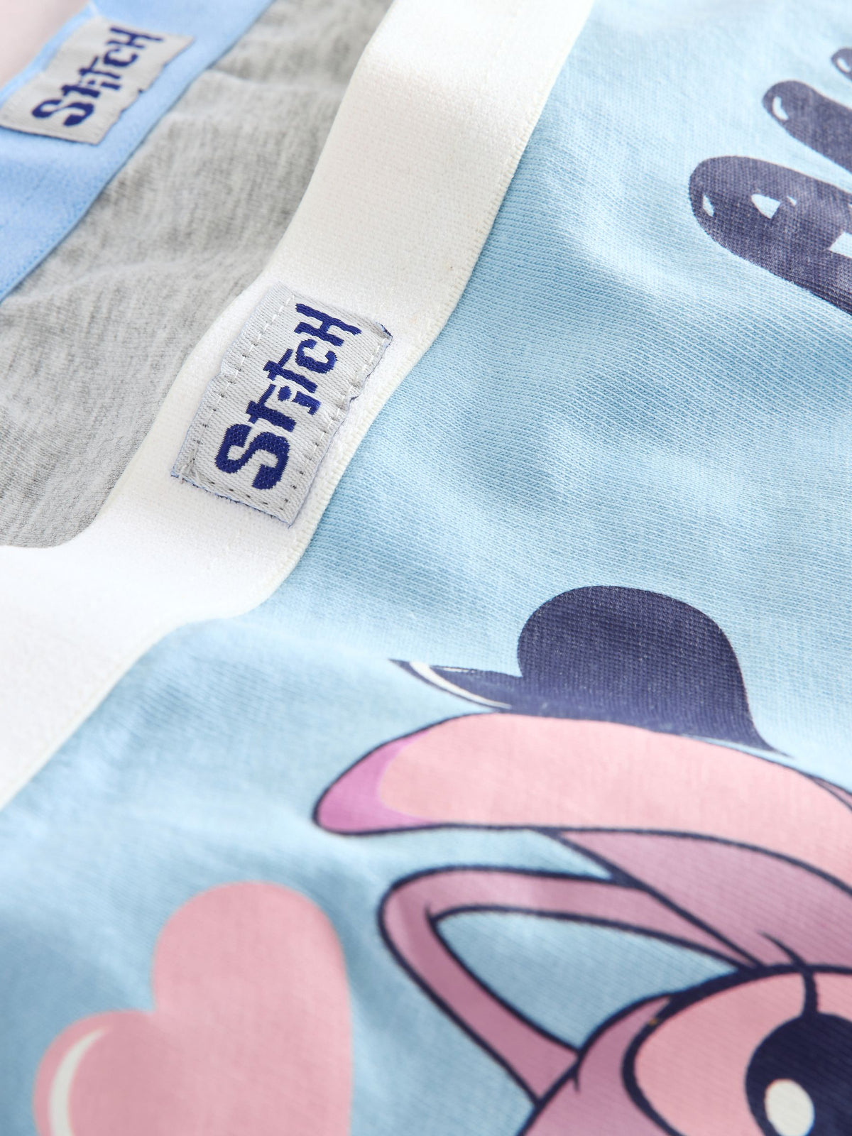 Pink/Blue Disney Stitch and Angel Shorts 5 Pack (2-16yrs) - image 9