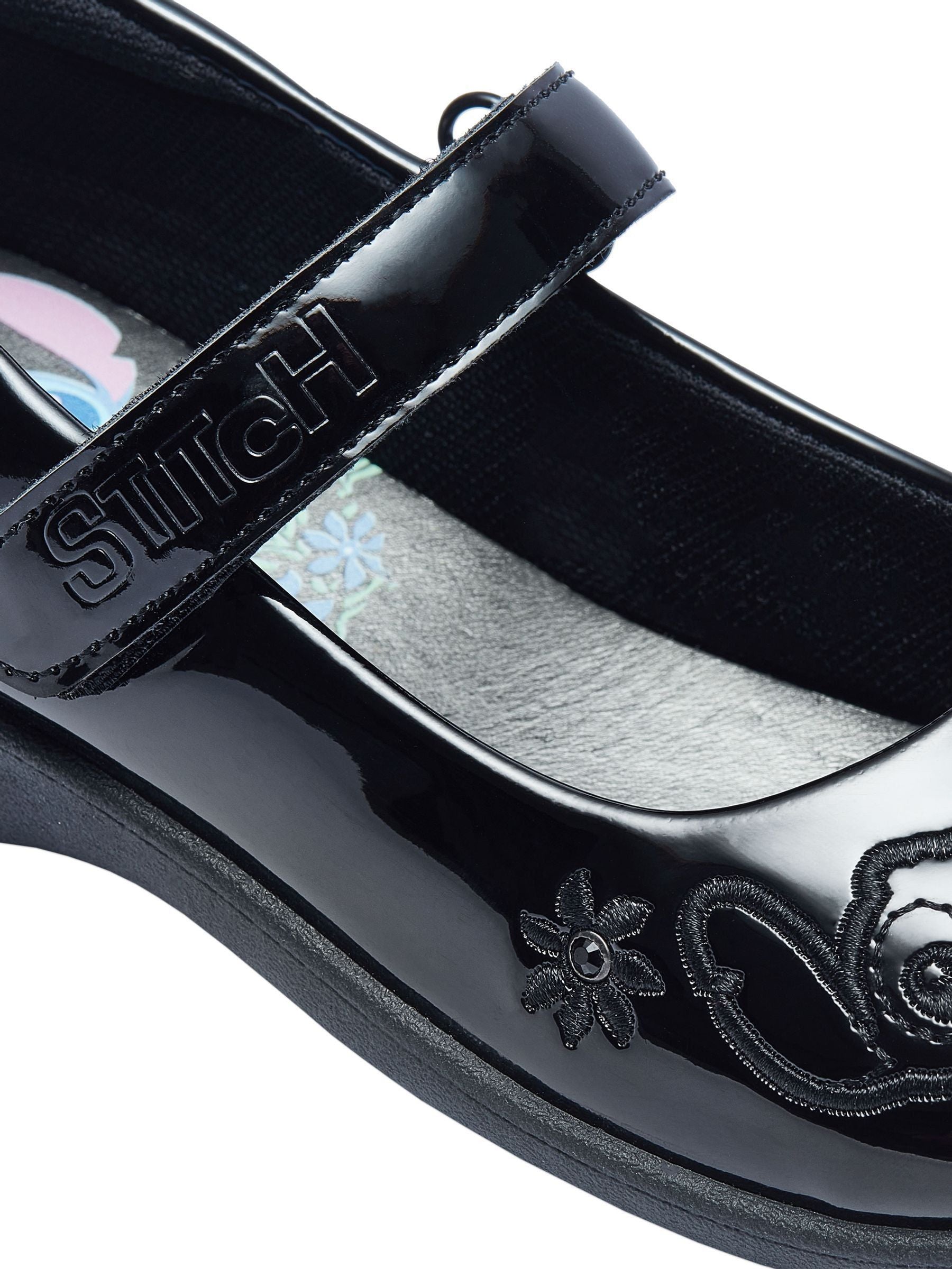 Character Black Disney Lilo And Stitch School Shoes image 5