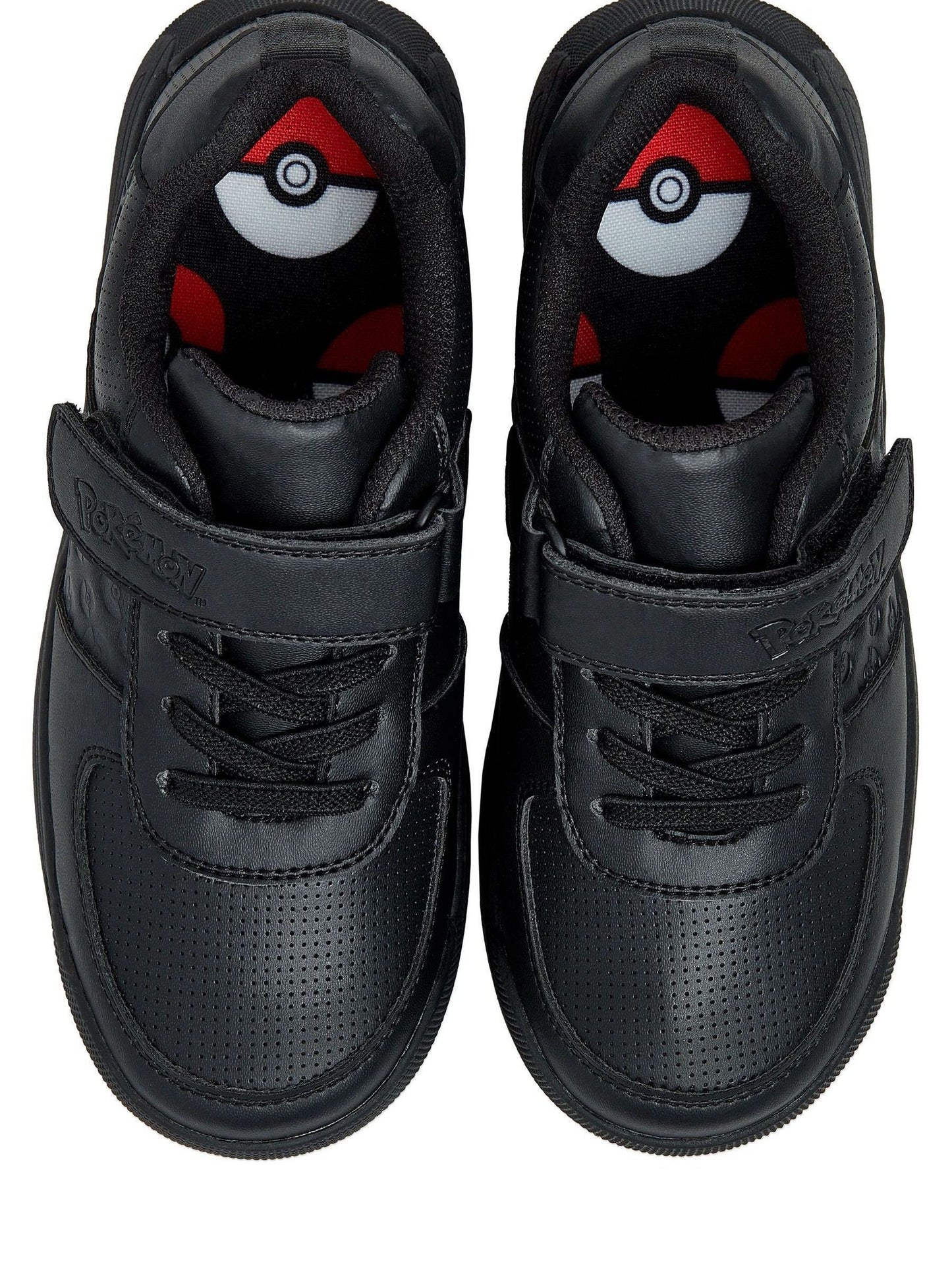 Character Black Pokemon Pokeball School Shoes image 2