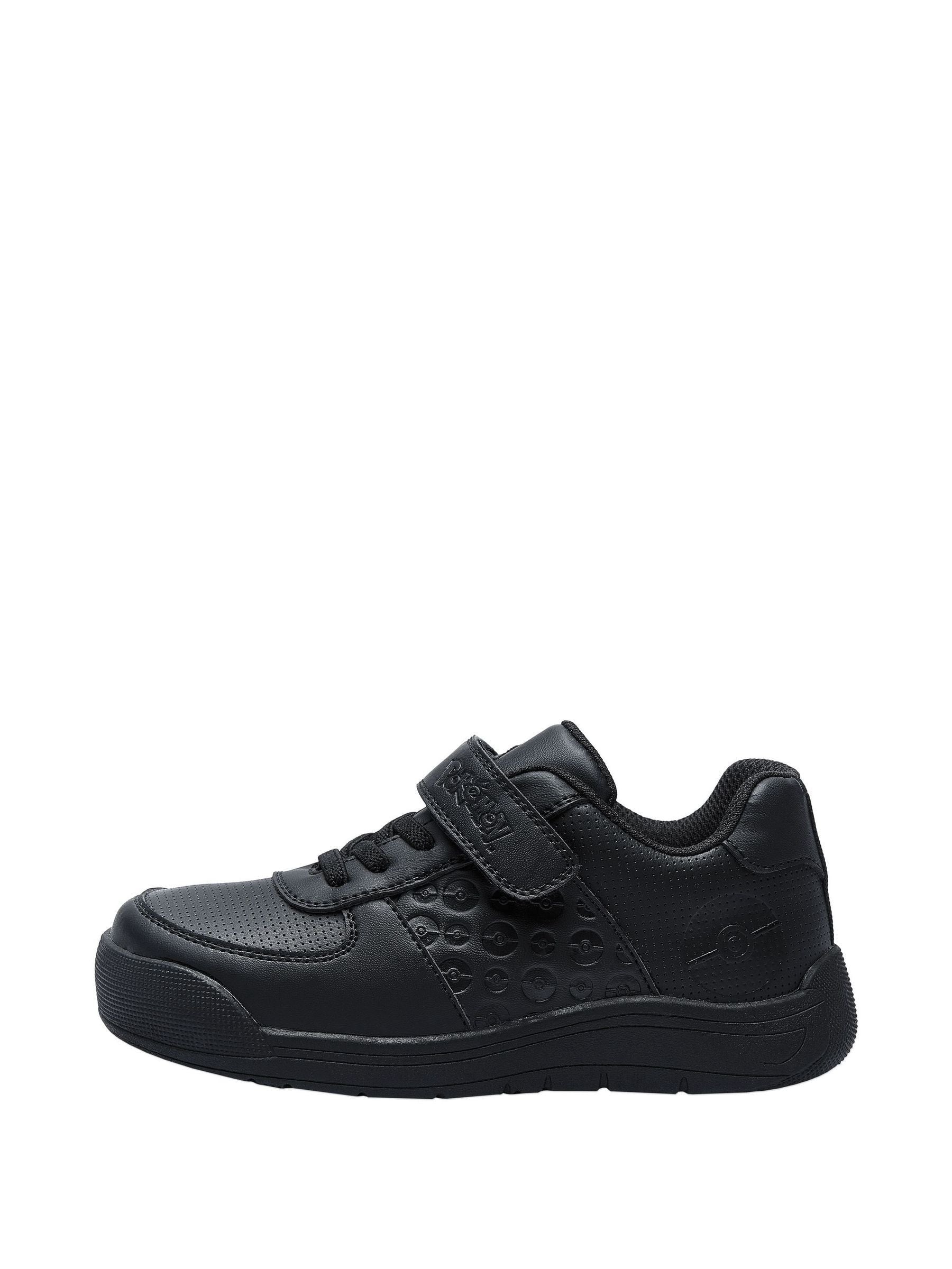 Character Black Pokemon Pokeball School Shoes image 4