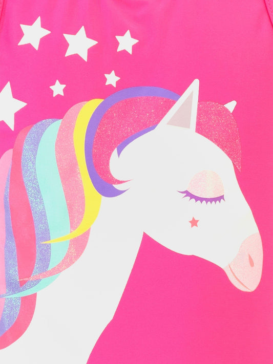 Harry Bear Pink Princess Pony Glitter Swimsuit image 2