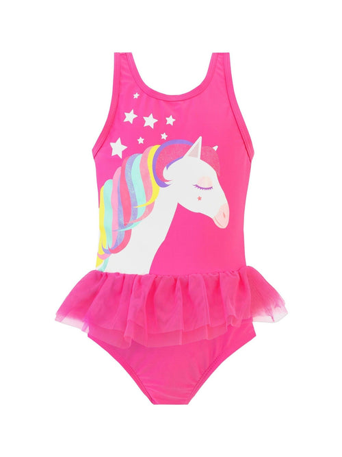 Harry Bear Pink Princess Pony Glitter Swimsuit image 1