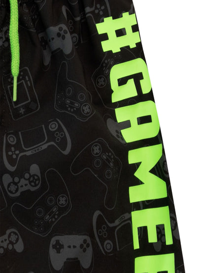 Harry Bear Black Gamer Swim Shorts image 2
