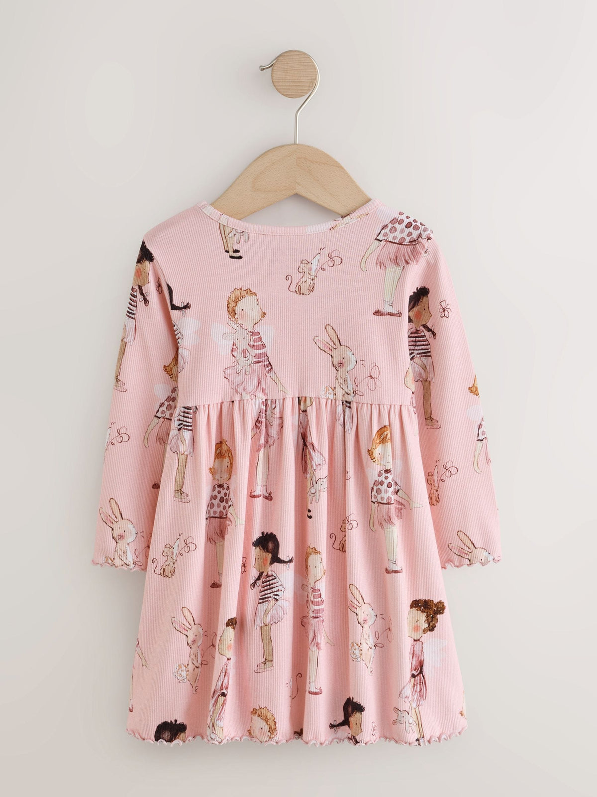 Dsiney Kidz - Pink Fairy Bunny Long Sleeve Ribbed Dress (3mths-7yrs) image 2