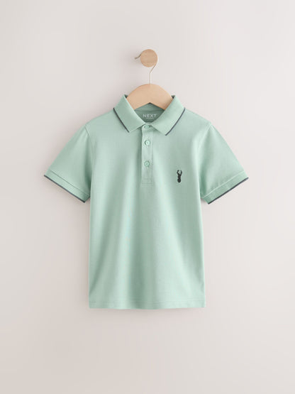 Dsiney Kidz - Stag Mineral Green Short Sleeve Polo Shirt (3-16yrs) image 1