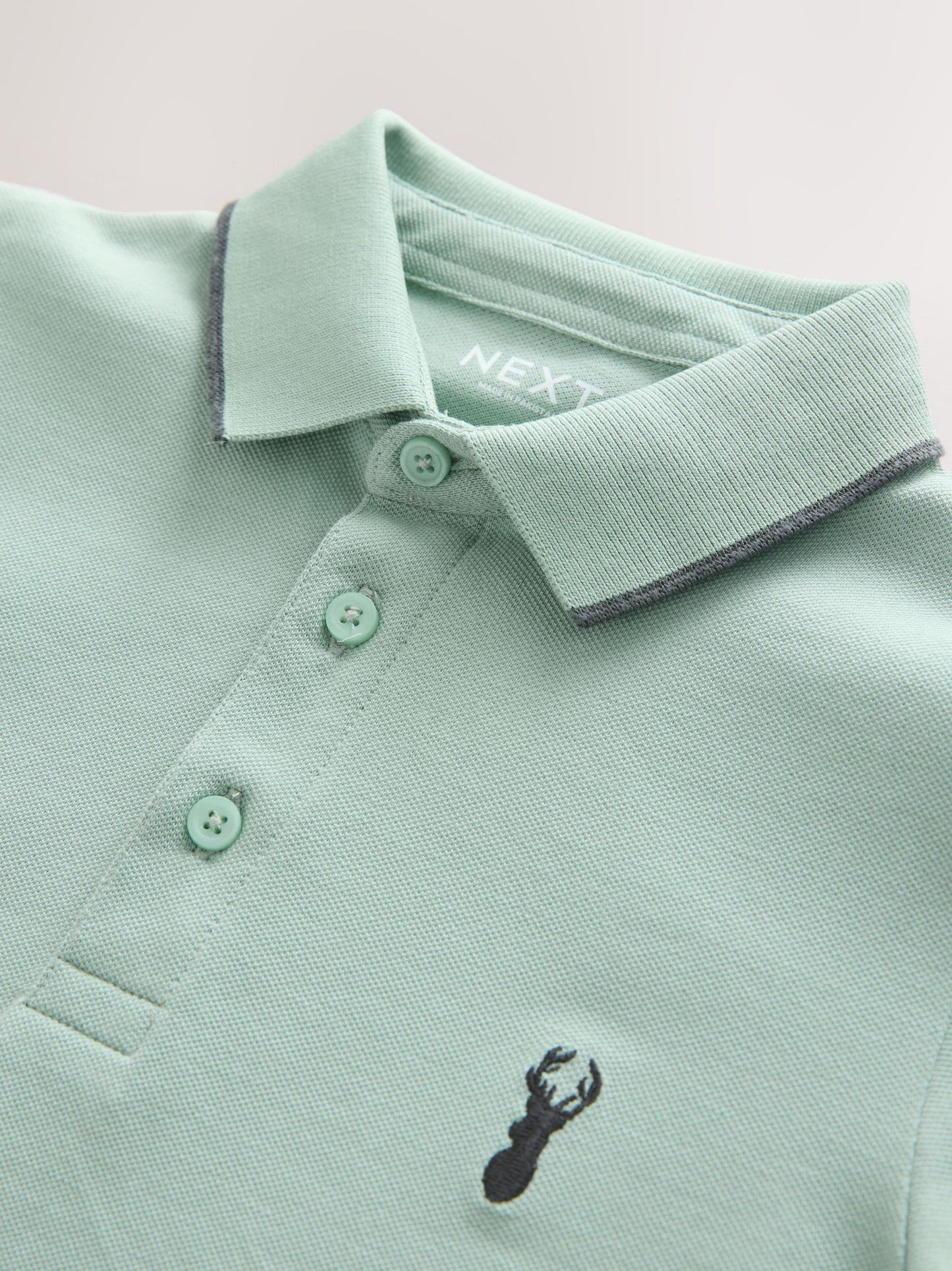 Dsiney Kidz - Stag Mineral Green Short Sleeve Polo Shirt (3-16yrs) image 3