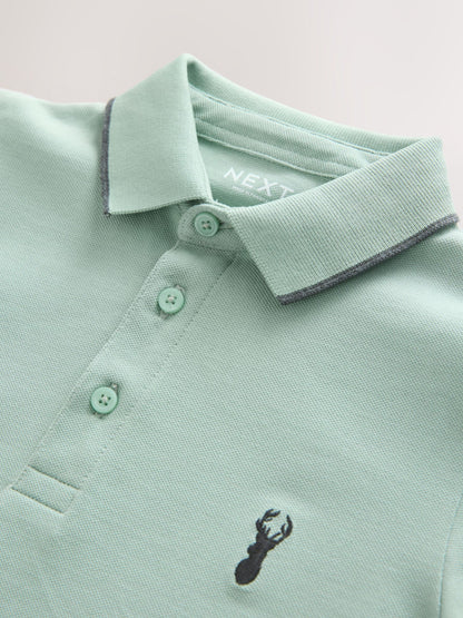 Dsiney Kidz - Stag Mineral Green Short Sleeve Polo Shirt (3-16yrs) image 3