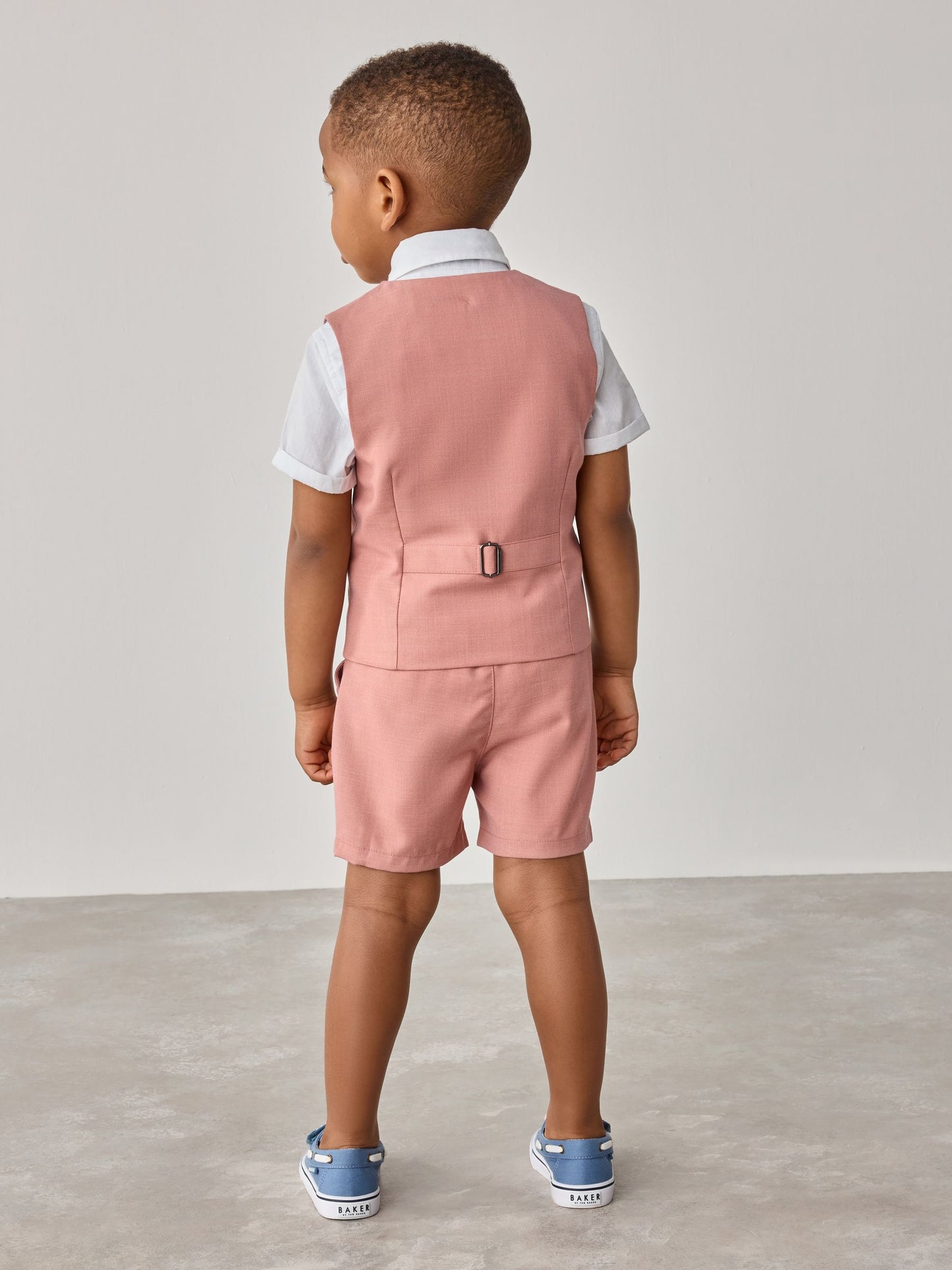 Baker by Ted Baker Pink Shirt Waistcoat and Shorts Set image 8