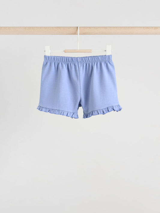 Blue/White Floral Baby Frill T-Shirt and Shorts Set 6 Piece (0mths-2yrs) image 3