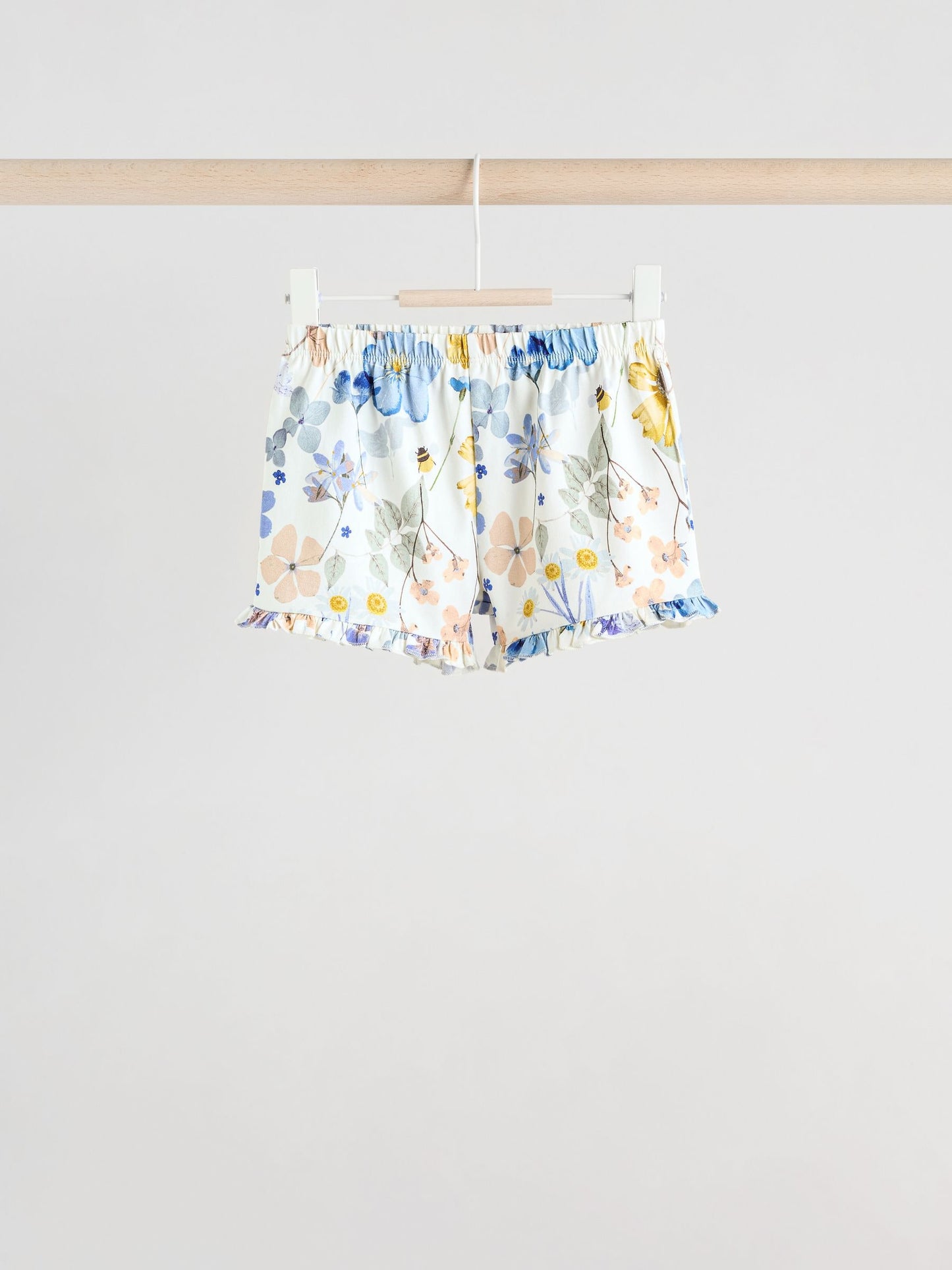 Blue/White Floral Baby Frill T-Shirt and Shorts Set 6 Piece (0mths-2yrs) image 6