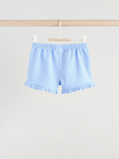 Blue/White Floral Baby Frill T-Shirt and Shorts Set 6 Piece (0mths-2yrs) image 7