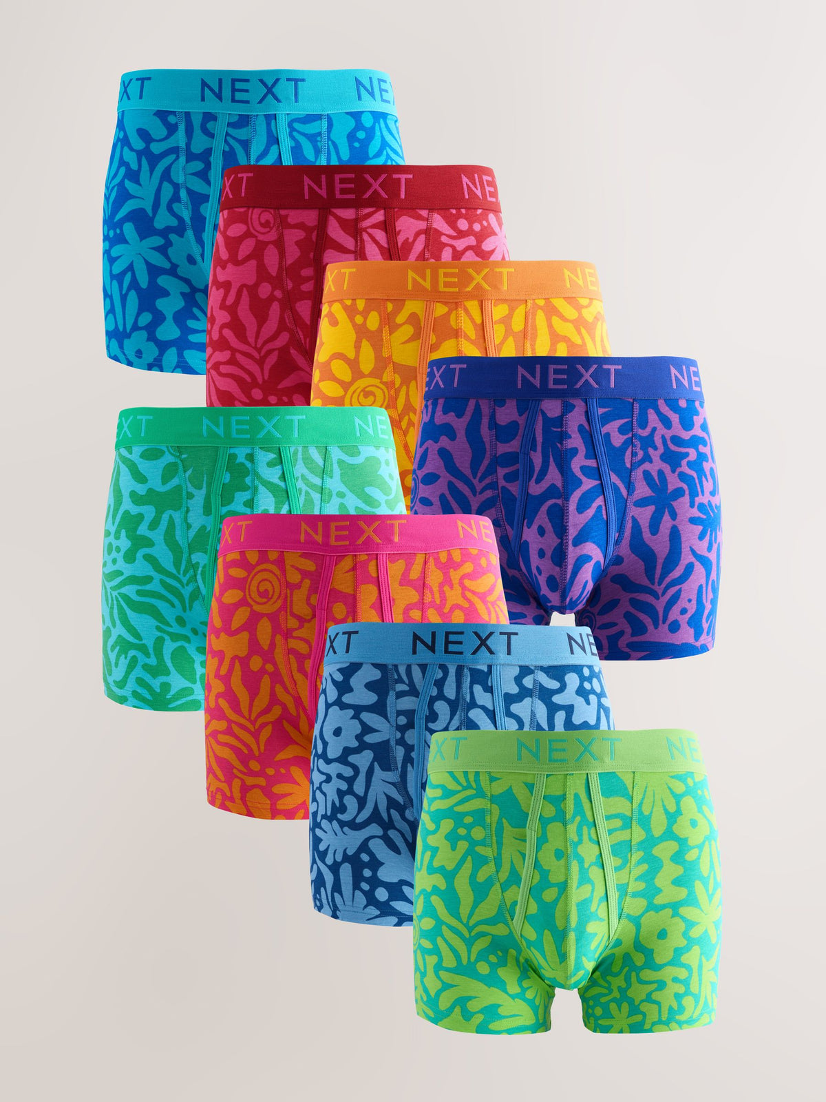 Dsiney Kidz - Bright Pattern A-Front Boxers 8 Pack image 1