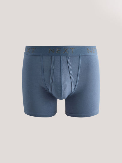 Dsiney Kidz - Blue/Grey/Black 5 Pack A Front Cotton Rich Boxers image 4