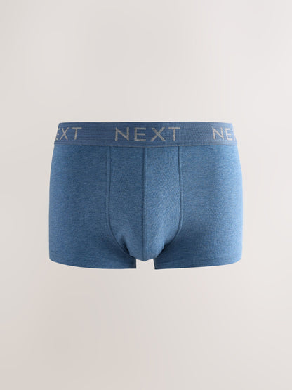 Dsiney Kidz - Blue/Grey Hipster Cotton Rich Trunks 5 Pack image 3