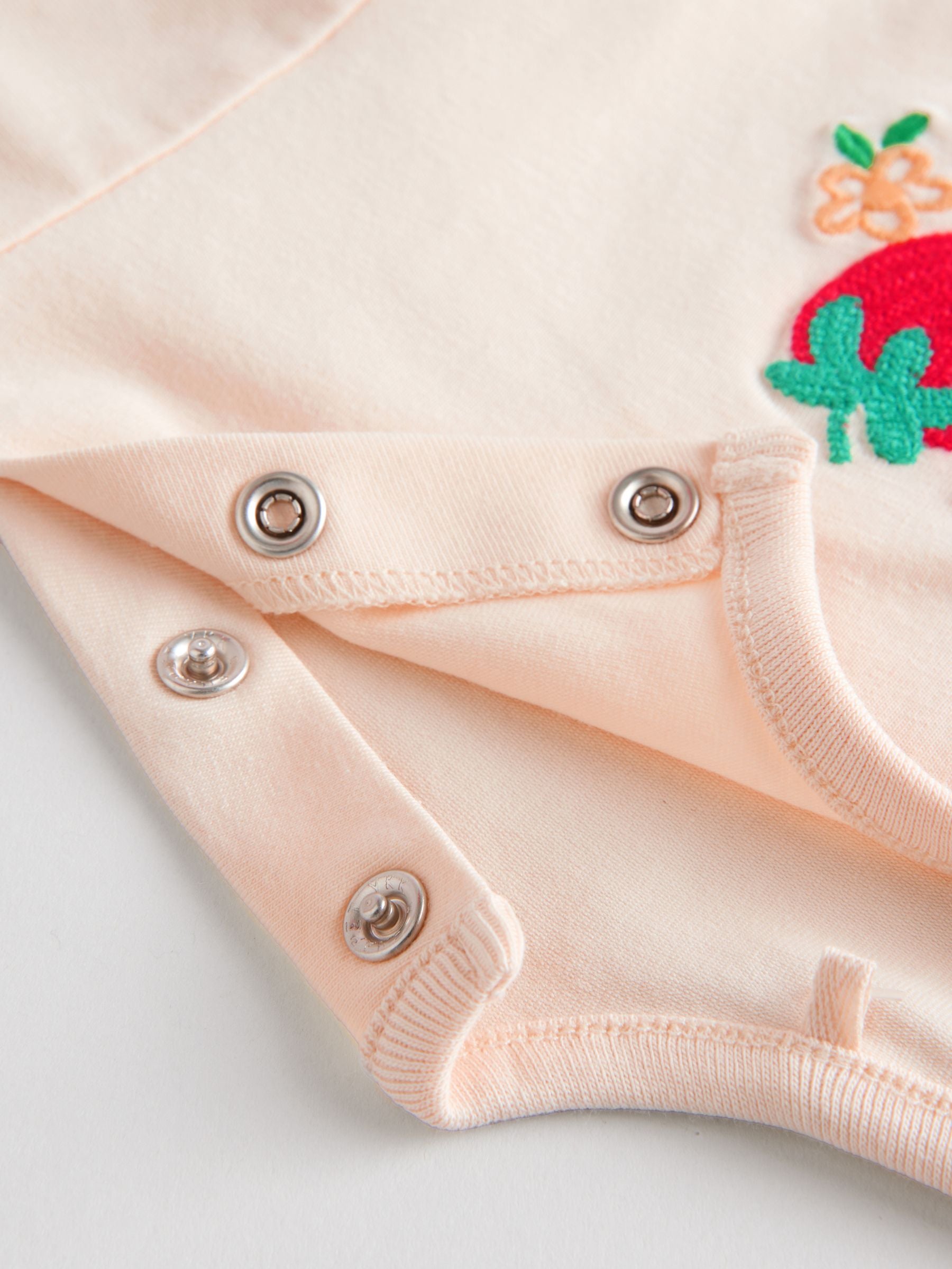 Red/Pink Strawberry/ Hearts Baby Short Sleeve Top and Trousers Set image 6