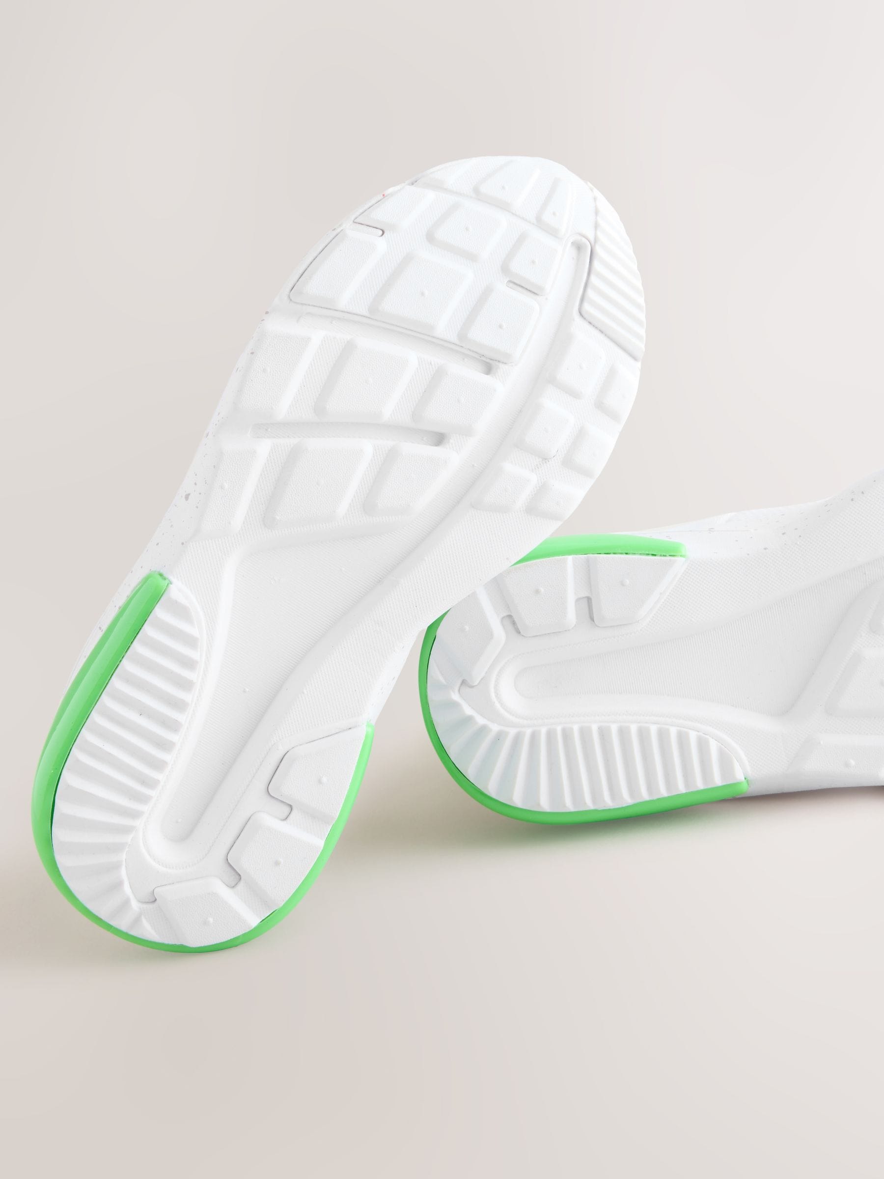 Dsiney Kidz - White Standard Fit (F) Minecraft Elastic Lace Trainers image 6