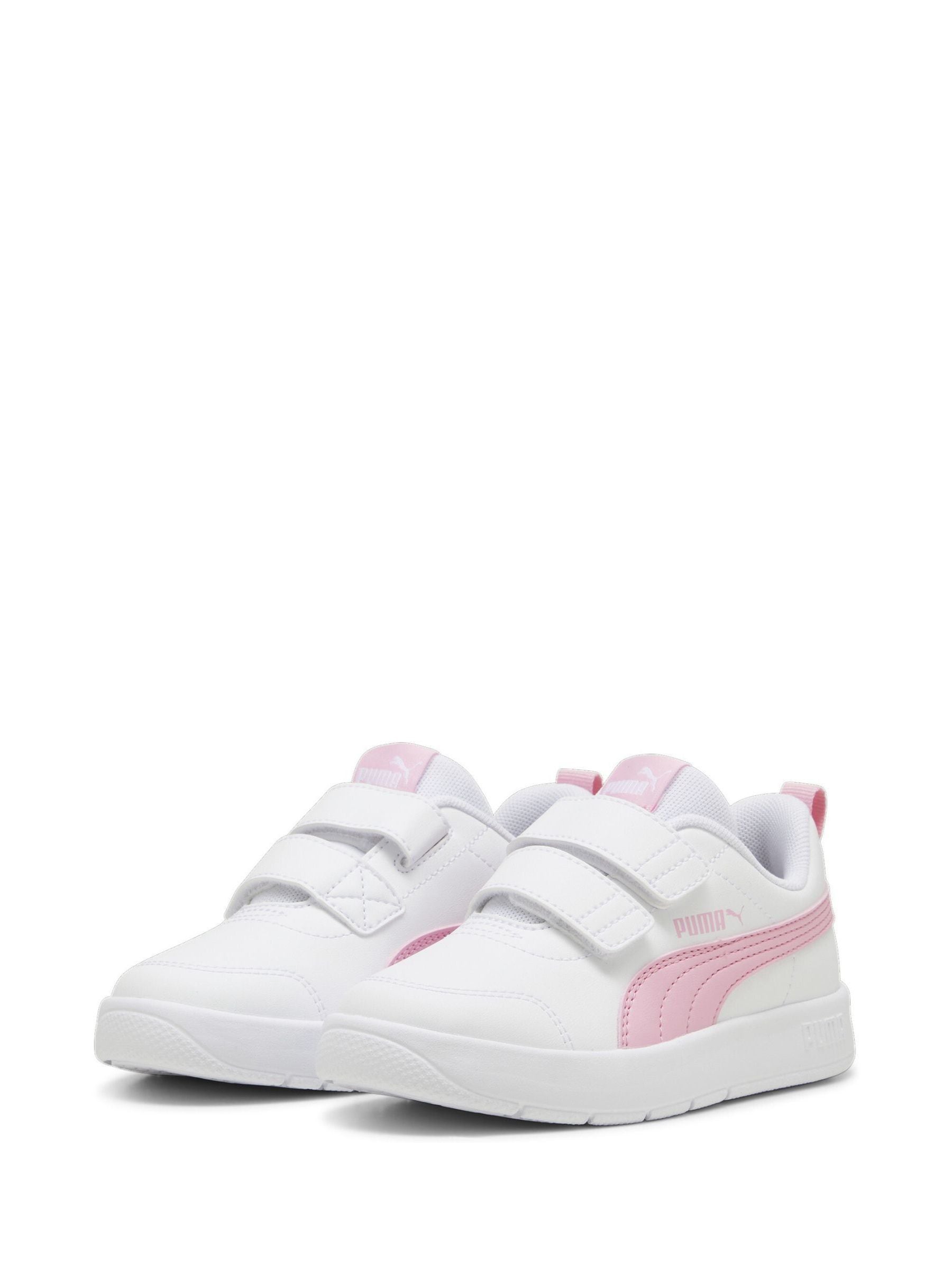Puma White Courtflex V3 V Ps image 1