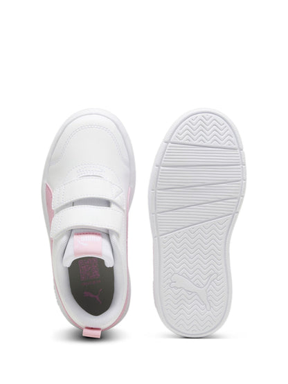 Puma White Courtflex V3 V Ps image 4
