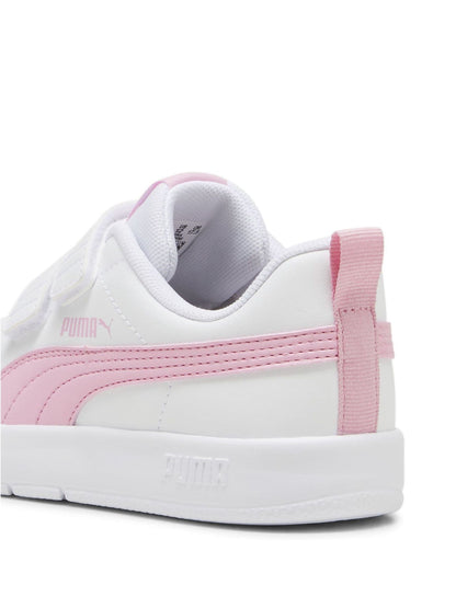 Puma White Courtflex V3 V Ps image 6