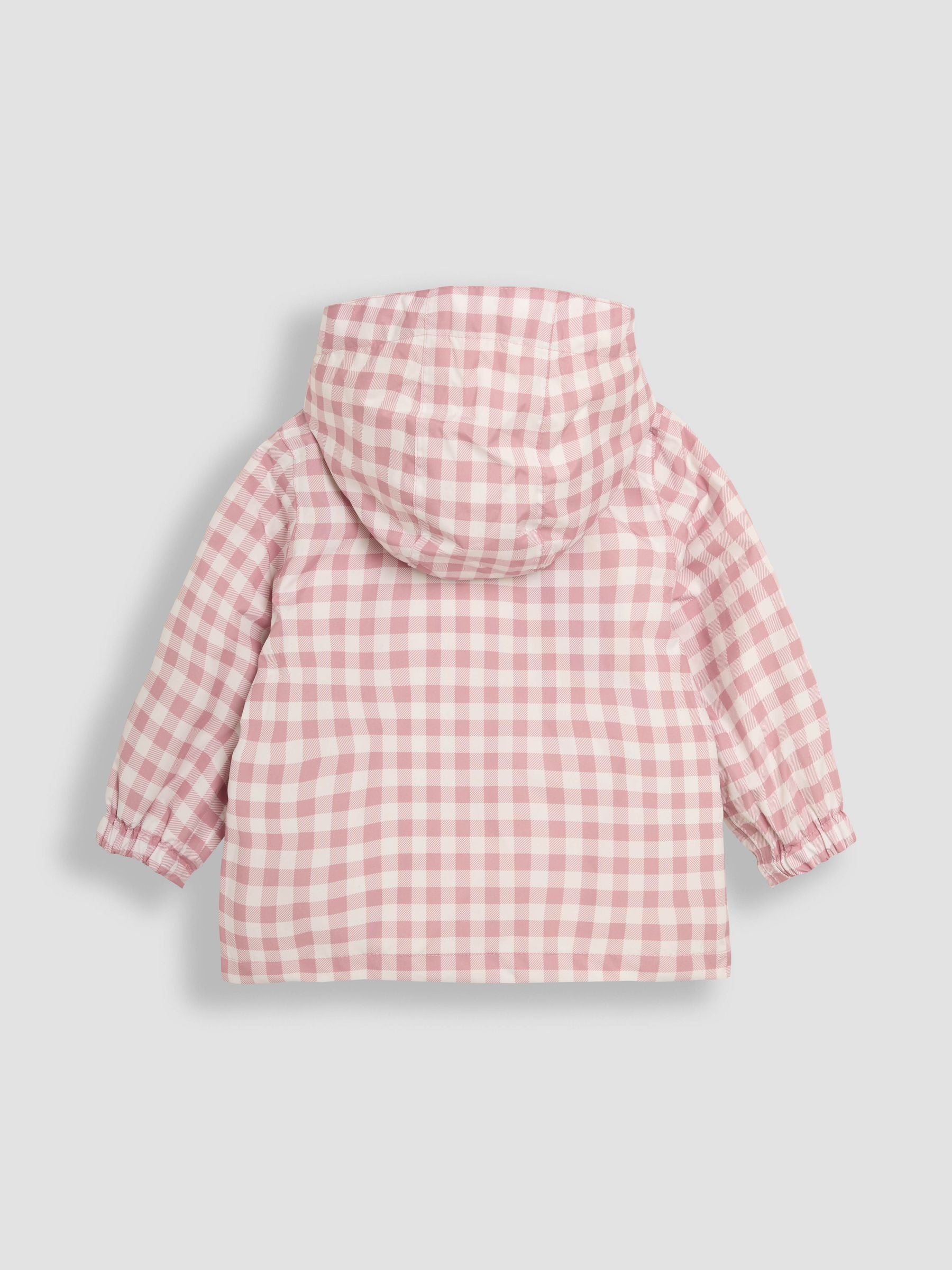 Dsiney Kidz - JoJo Maman Bébé Pink Gingham Hooded Jacket image 2