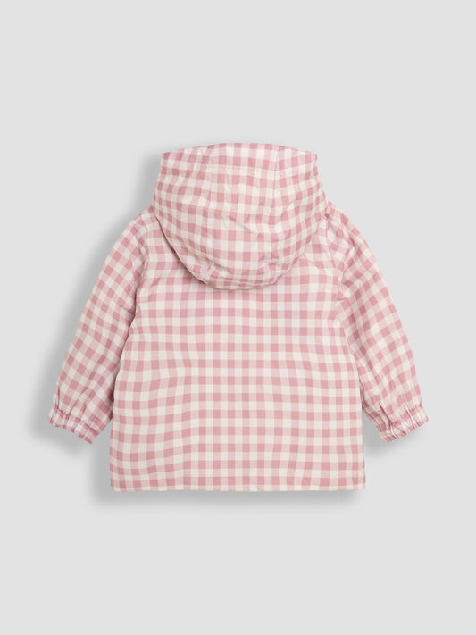 Dsiney Kidz - JoJo Maman Bébé Pink Gingham Hooded Jacket image 2