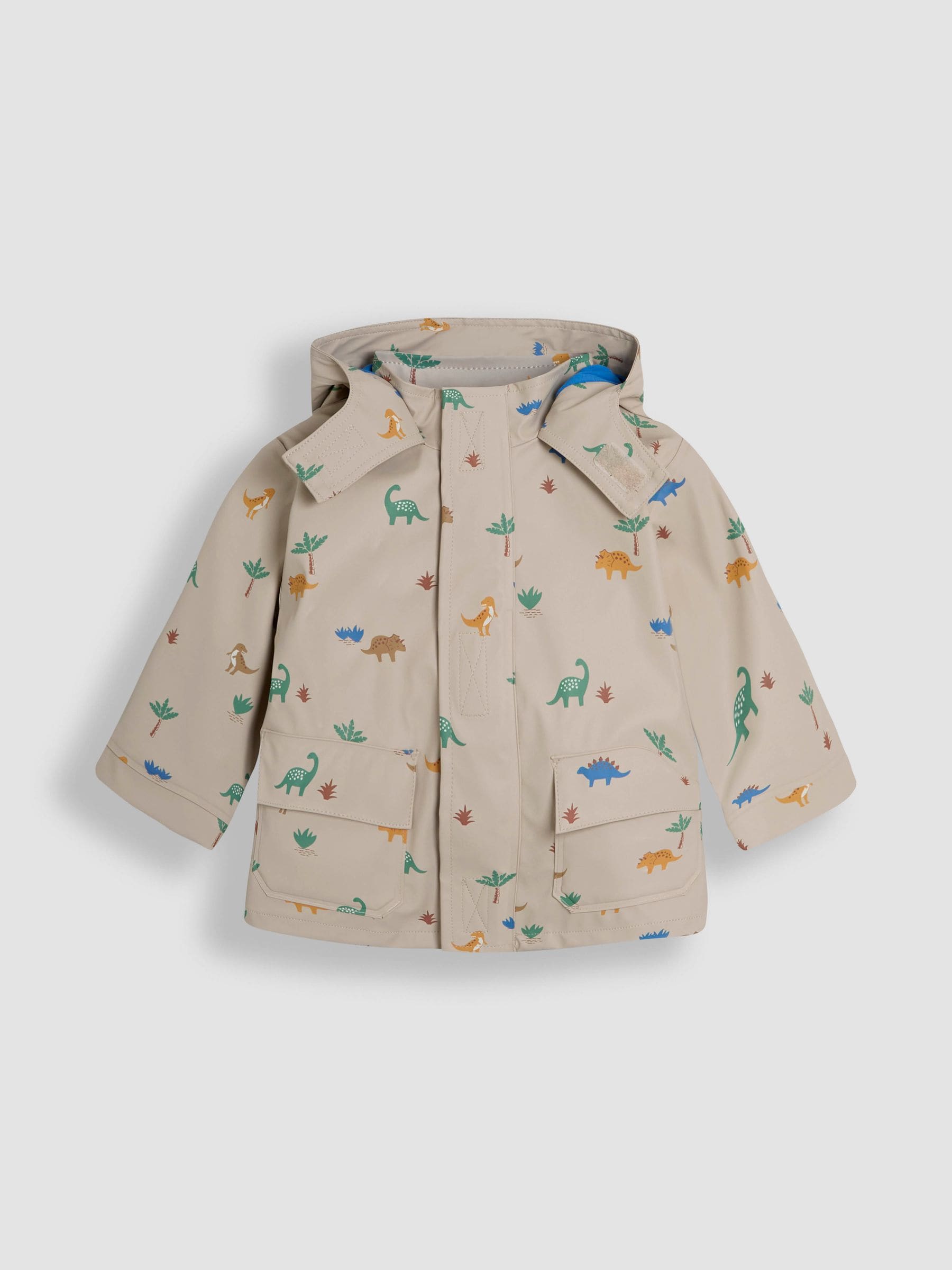 Dsiney Kidz - JoJo Maman Bébé Natural Dinosaur Print Waterproof Jacket image 3
