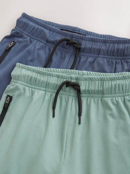 Dsiney Kidz - Green/Blue Light Weight Sports Shorts 2 Pack (3-17yrs) image 5