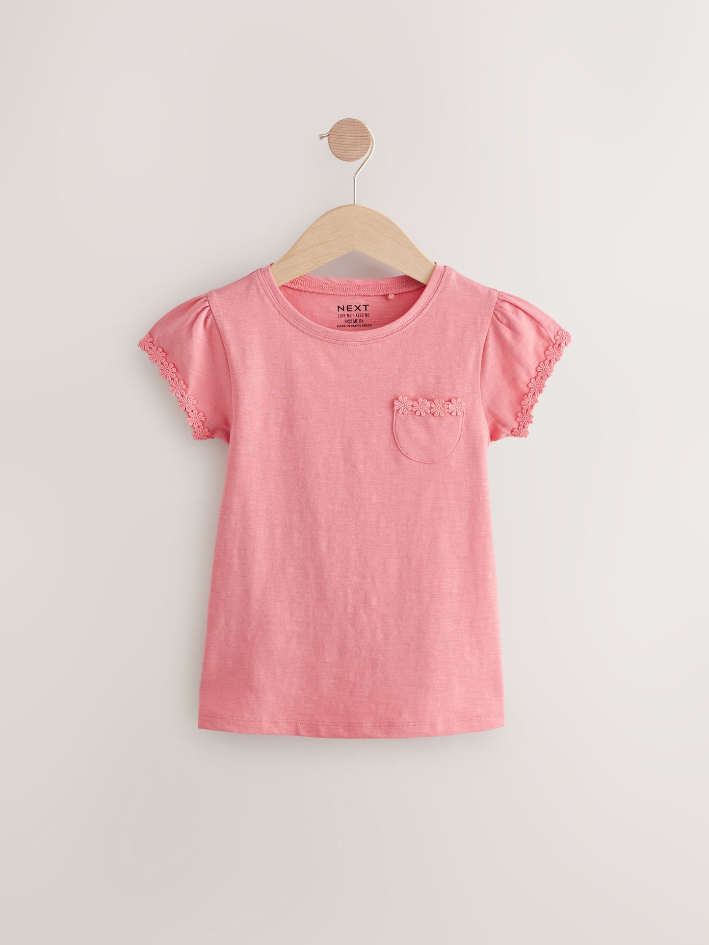 Dsiney Kidz - Blue/Pink/White Daisy Trim T-Shirts 3 Pack (12mths-16yrs) image 7