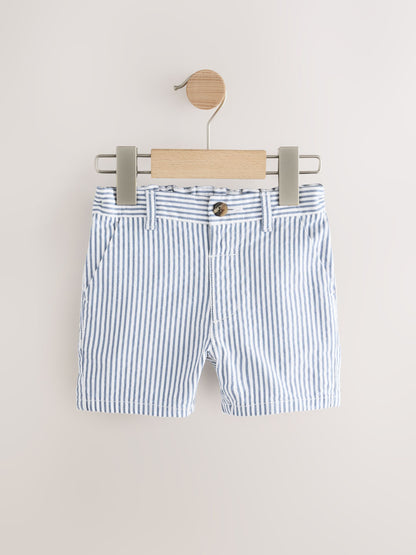 Dsiney Kidz - Navy/Stone/Ticking Stripe Chinos Shorts 3 Pack (3mths-7yrs) image 3