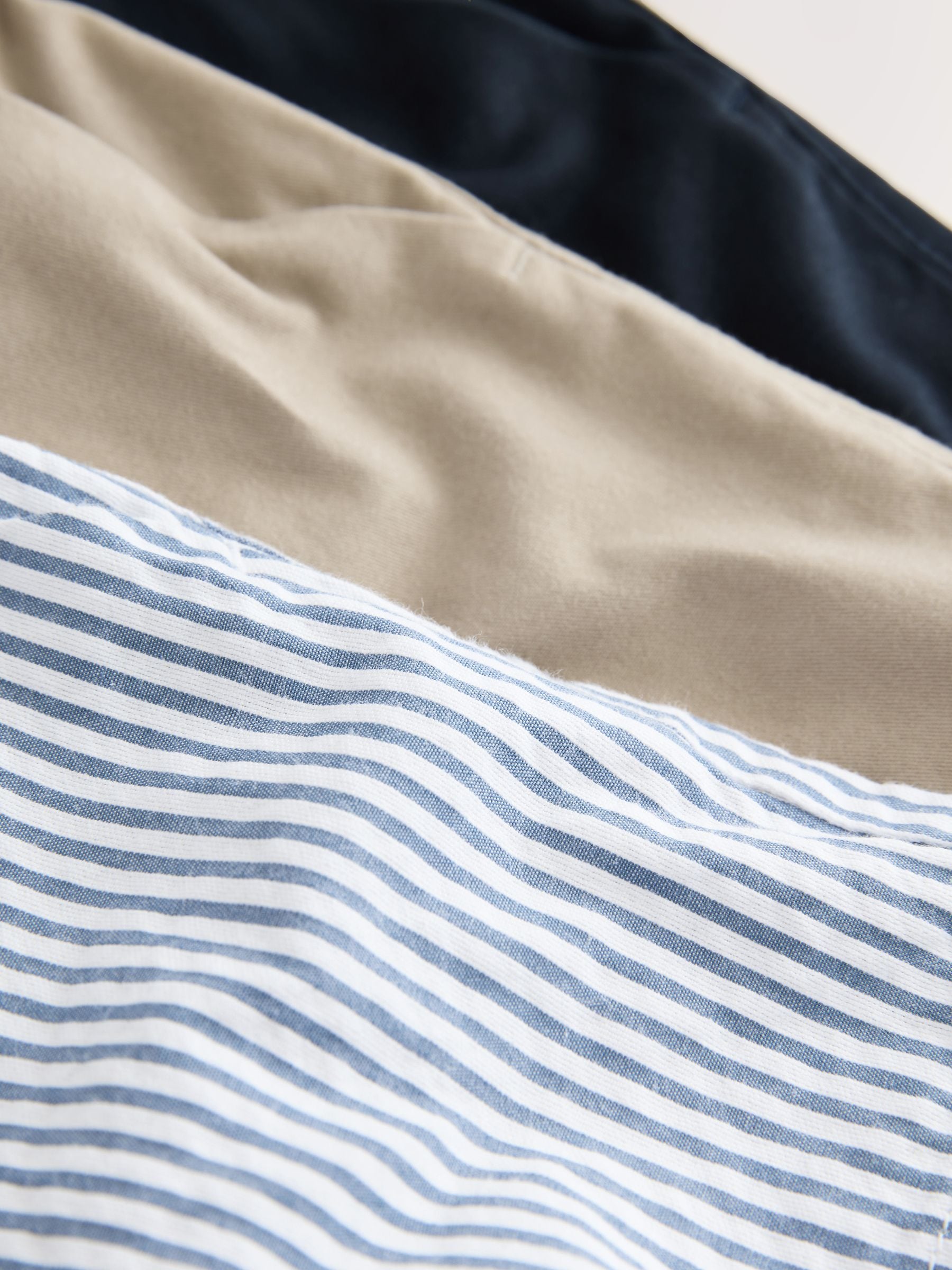 Dsiney Kidz - Navy/Stone/Ticking Stripe Chinos Shorts 3 Pack (3mths-7yrs) image 7
