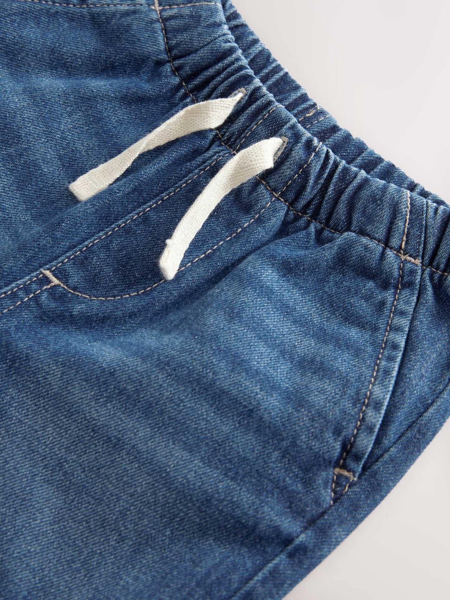 Dsiney Kidz - Dark Blue Pull On Loose Denim Shorts (3mths-7yrs) image 3