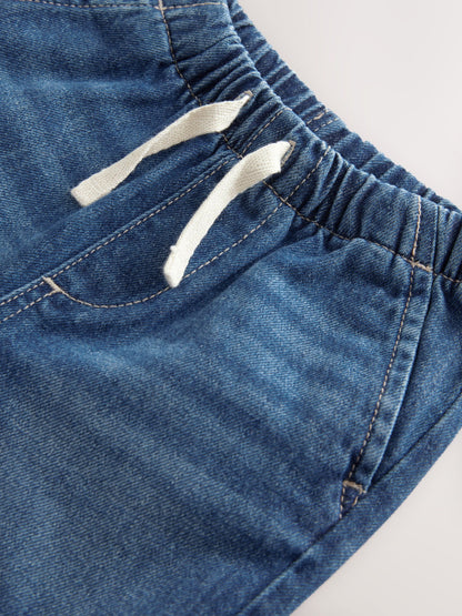 Dsiney Kidz - Dark Blue Pull On Loose Denim Shorts (3mths-7yrs) image 3