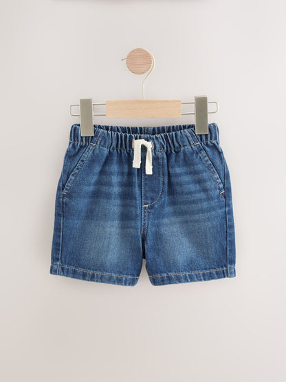 Dsiney Kidz - Dark Blue Pull On Loose Denim Shorts (3mths-7yrs) image 1