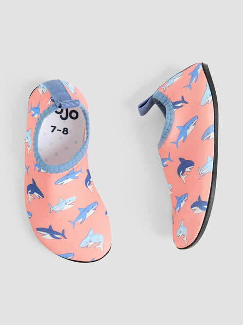 JoJo Maman Bébé Orange Shark Water Shoes image 1