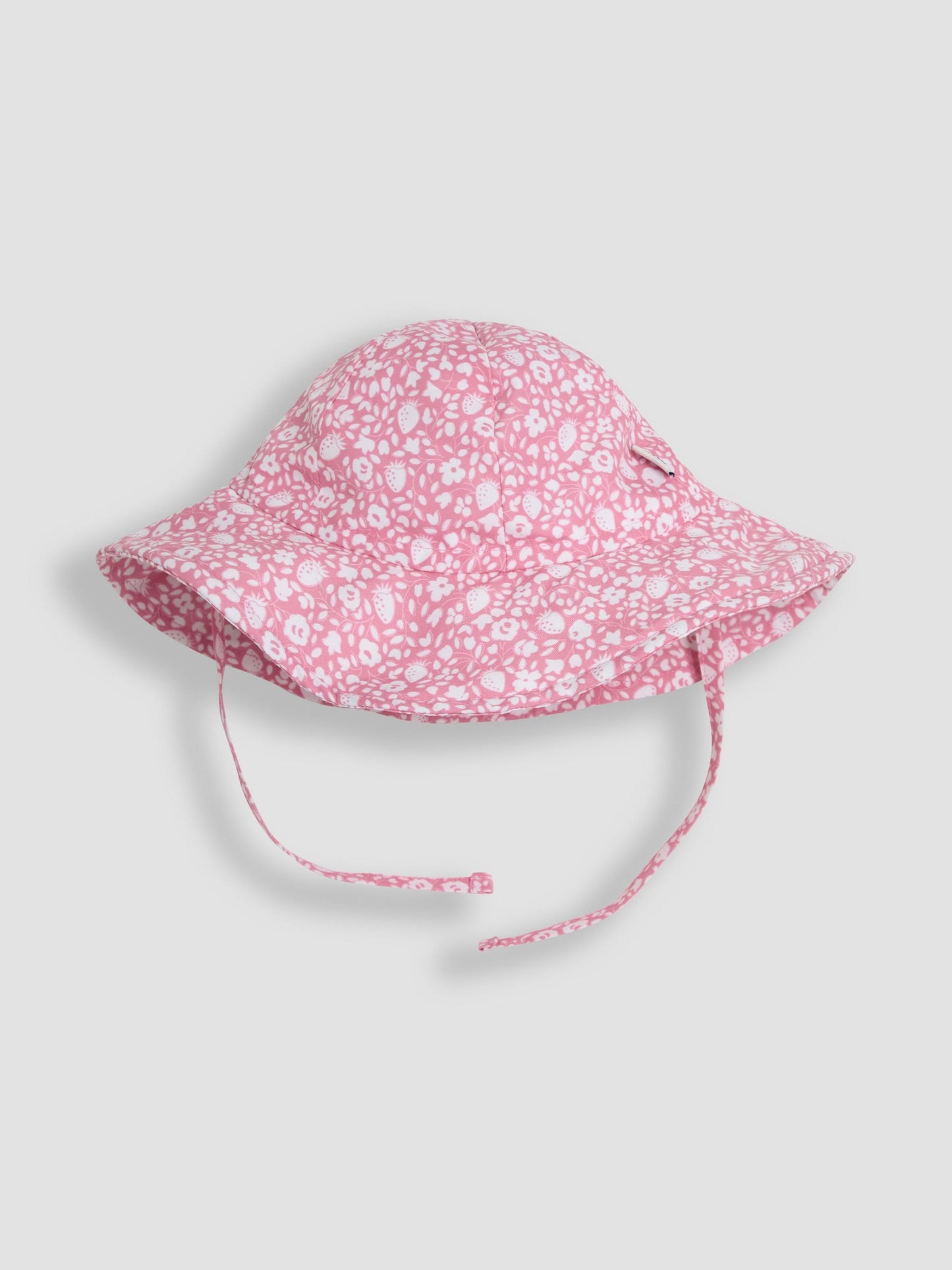 JoJo Maman Bébé Floral Strawberry Floppy Swim Hat image 2
