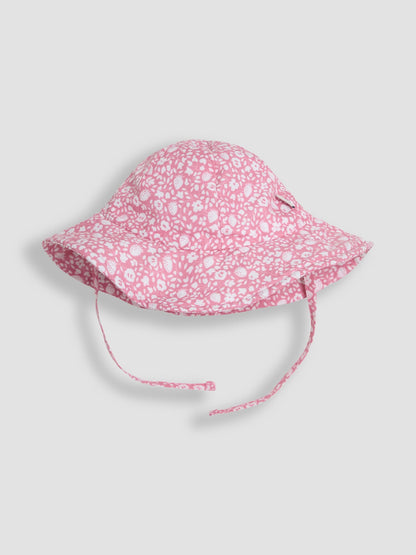JoJo Maman Bébé Floral Strawberry Floppy Swim Hat image 2