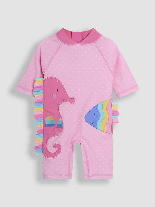 JoJo Maman Bébé Pink Fish UV Sunsafe Suit image 1