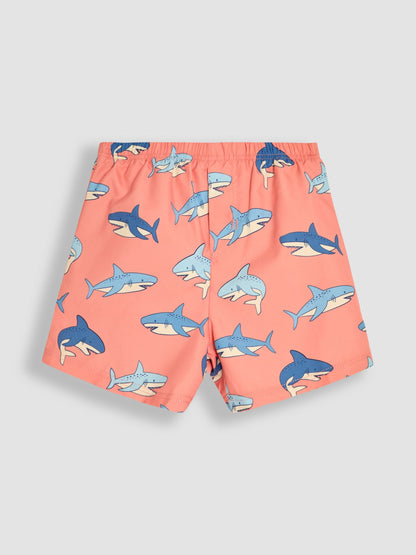 JoJo Maman Bébé Shark Print Swim Shorts image 4