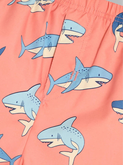 JoJo Maman Bébé Shark Print Swim Shorts image 6