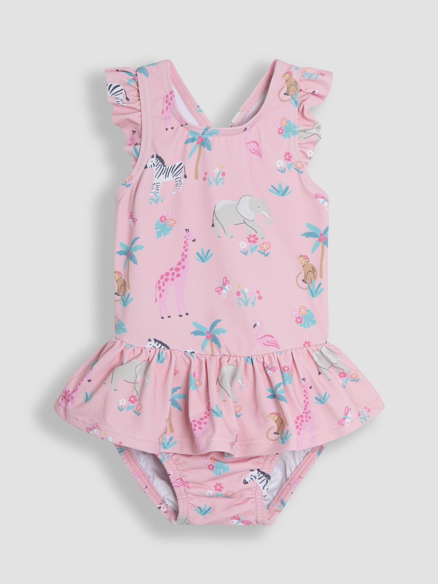 JoJo Maman Bébé Safari Swimsuit with Nappy image 1