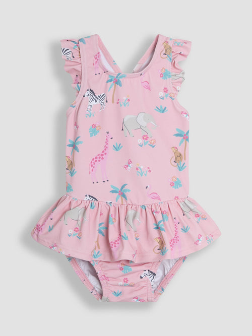 JoJo Maman Bébé Safari Swimsuit with Nappy image 1