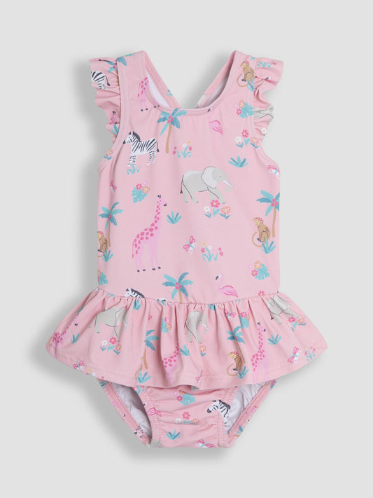 JoJo Maman Bébé Safari Swimsuit with Nappy image 1